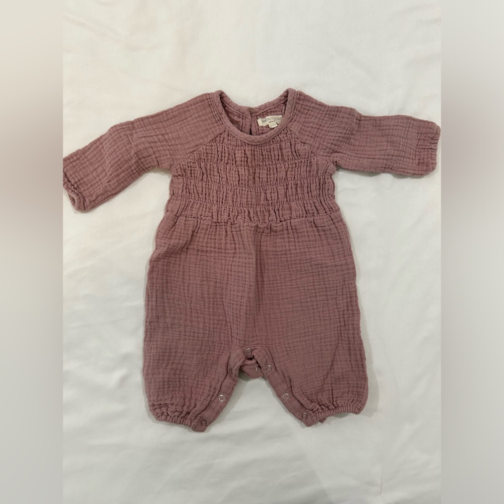 Grayson Collective 0-3 Months Baby Girl Muslin Romper